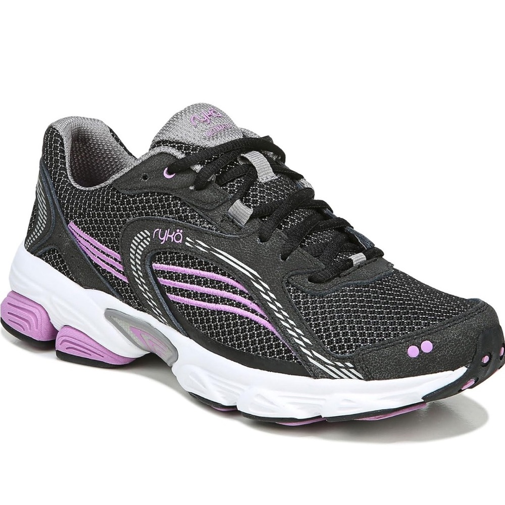 Ryka Women's Black and Purple Running Shoes
